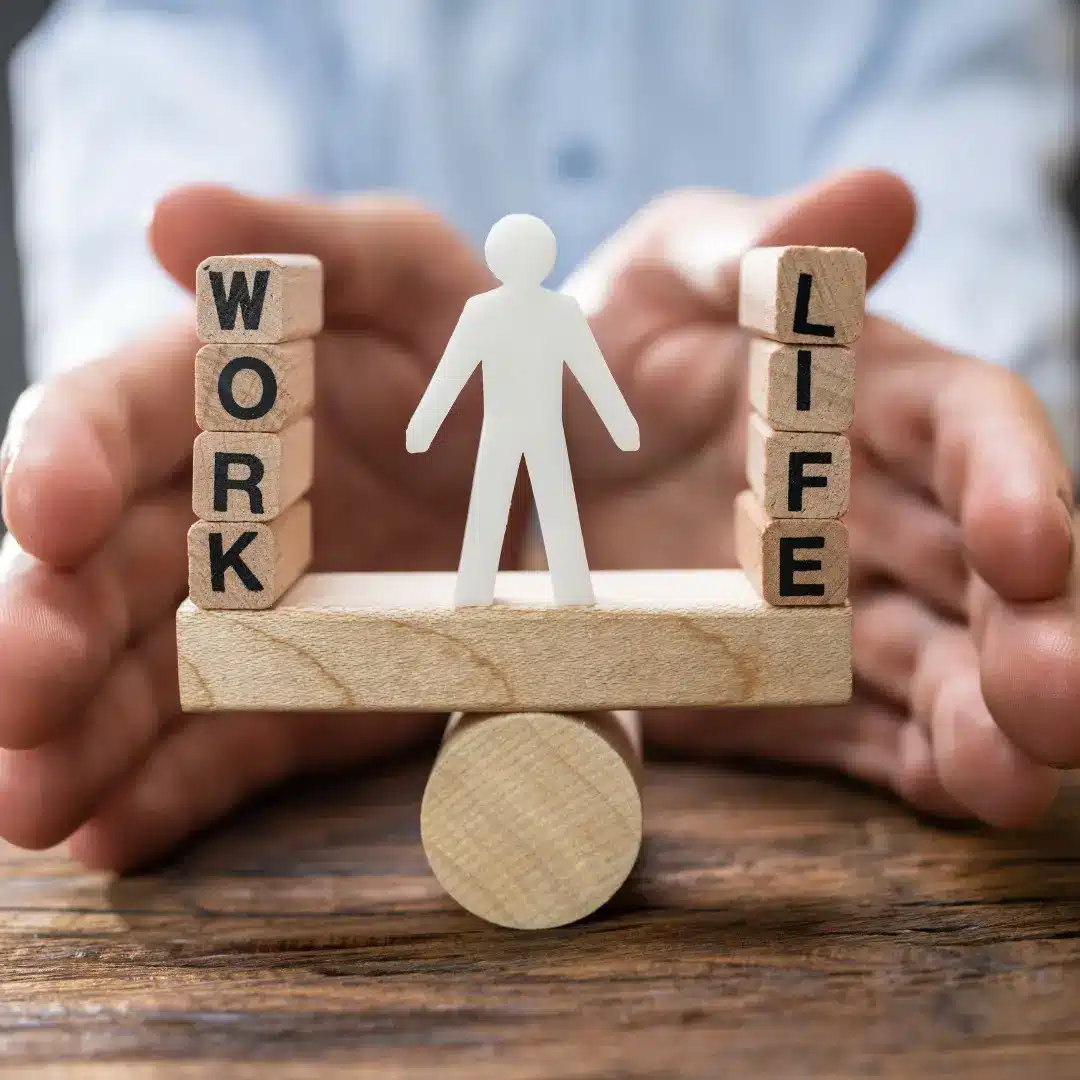 Balancing work and life concepts visually.